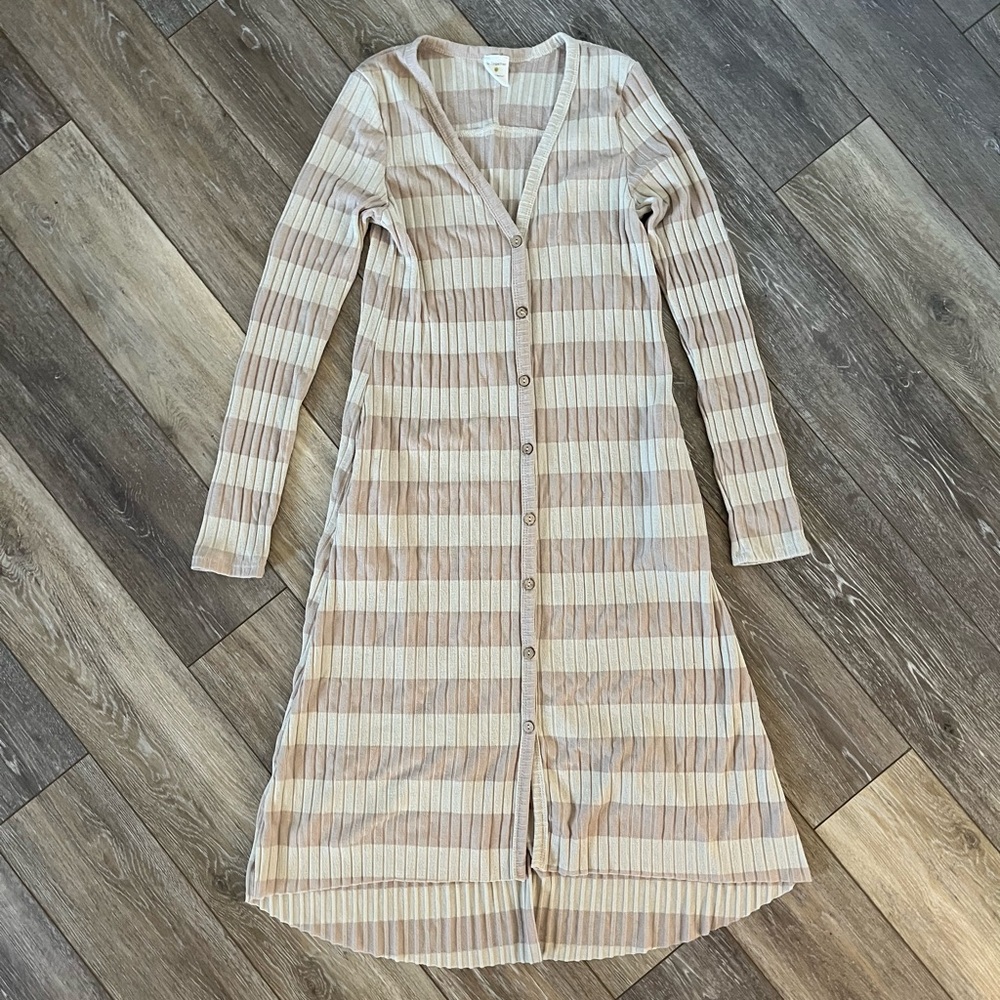 By Together Striped Long Sleeve Maxi Dress